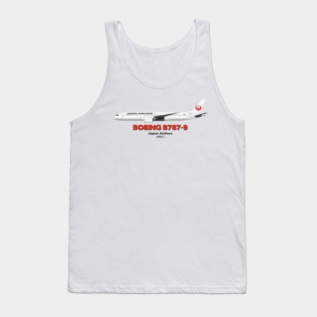 Boeing B787-9 - Japan Airlines Tank Top by TheArtofFlying